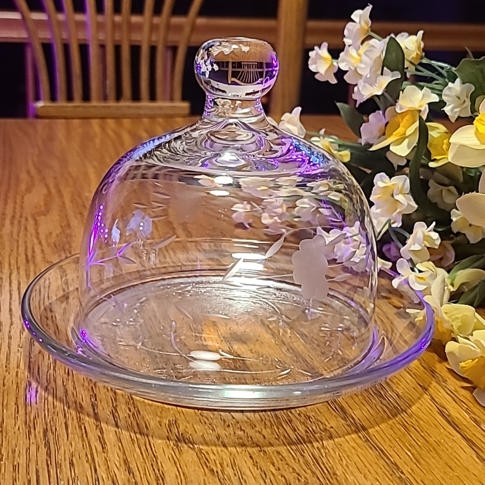 Princess House Covered Dome Butter Dish